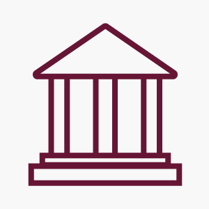 Illustration of a building in Greek architecture style