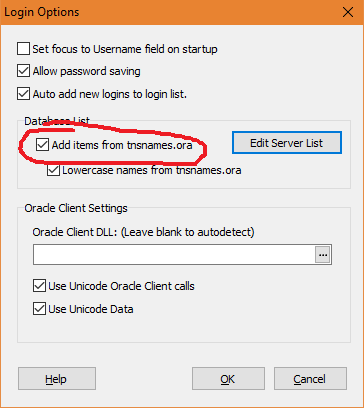 Screenshot of Add Items option