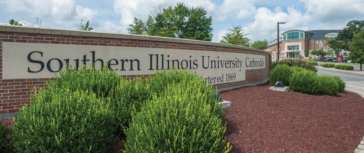 Southern Illinois University founded in 1869 entrance sign