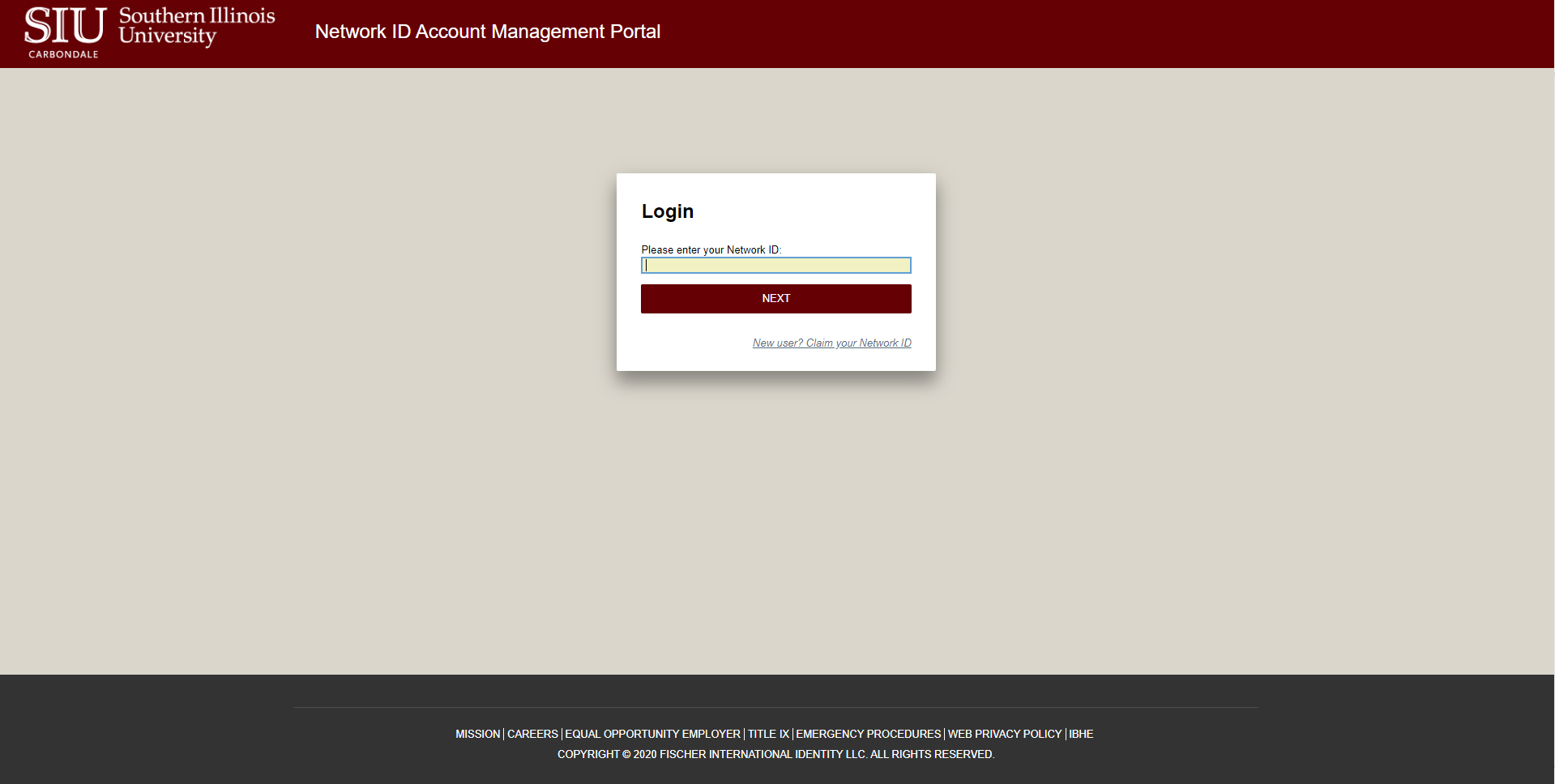 NetId Homepage
