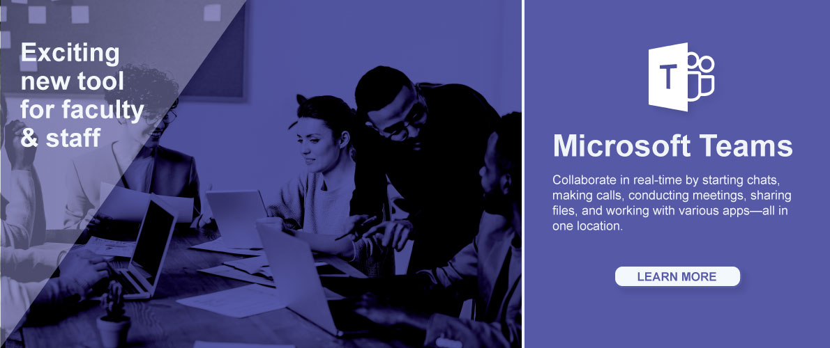 Microsoft Teams resources and training available. Click for more.