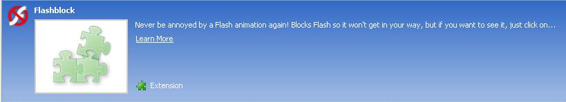 image of the "Flashblock" program