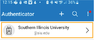 your siu account is now listed in the app